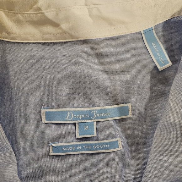 Draper James contrast collar classic button down - Picture 2 of 4